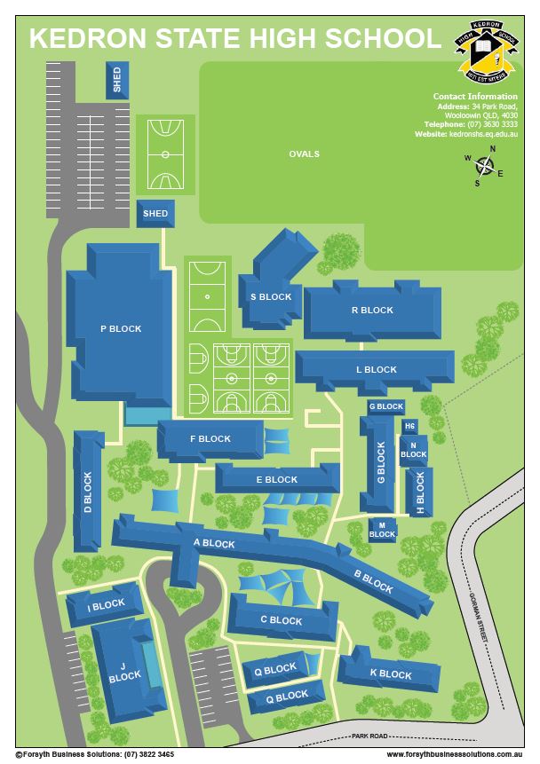 Kedron SHS School Map.JPG